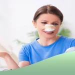 مسواک زدن بعد از عمل بینی